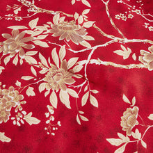 Load image into Gallery viewer, Red Floral Comforter Set, Vintage Flowers Pattern Printed - EK CHIC HOME