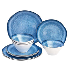 Load image into Gallery viewer, 12-Piece Melamine Dinnerware Set - Service for 4 - EK CHIC HOME