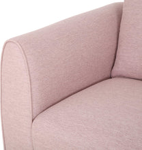 Load image into Gallery viewer, Modern Fabric 3 Seater Sofa, Light Blush and Silver - EK CHIC HOME