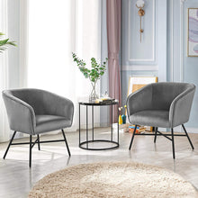 Load image into Gallery viewer, Living Room  Upholstered Armchair Velvet SET - EK CHIC HOME