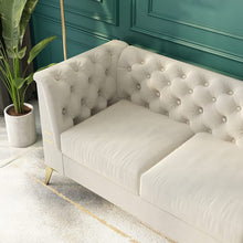 Load image into Gallery viewer, Velvet Fabric Sofa, 82.68&quot; Wx30.51 Dx30.9 H,3 Seat - EK CHIC HOME