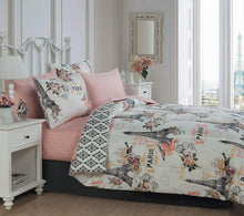Load image into Gallery viewer, PARIS  8-piece Cherie Comforter Set Queen, Coral - EK CHIC HOME
