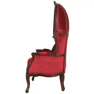 Fleur De Lis 30'' Wide Velvet Balloon Chair (Set of 2)