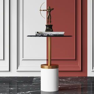 Modern Design Corner Table - Tempered Glass - EK CHIC HOME