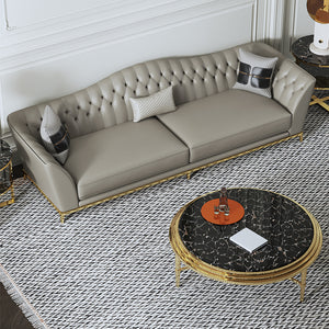 Luxury Royal European Leather Sofa - EK CHIC HOME