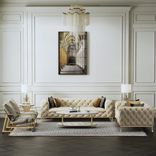 Load image into Gallery viewer, Luxury Designer Genuine Leather Sofa Set (2pcs) - EK CHIC HOME