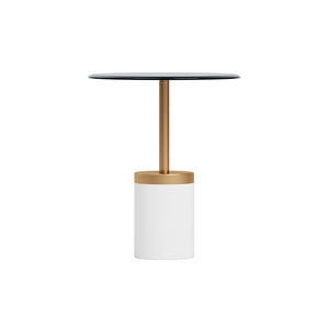 Modern Design Corner Table - Tempered Glass - EK CHIC HOME