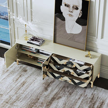 Load image into Gallery viewer, Luxury Modern  TV Stand Cabinet With Side Doors Drawers - EK CHIC HOME