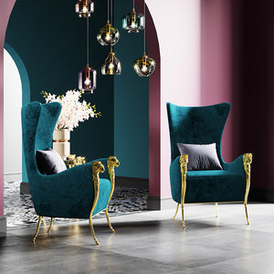 Luxury European Design High Back Leisure Chair Set - EK CHIC HOME