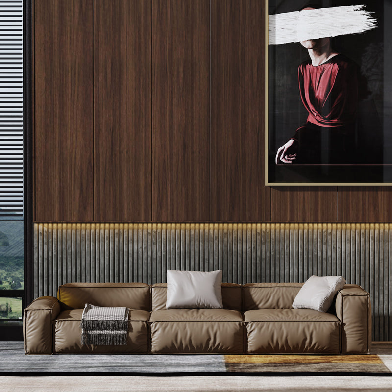 Italian High Quality Modular Modern Leather Sofa - EK CHIC HOME