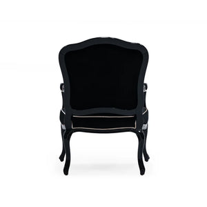 EK CHIC HOME 28'' Louis XV-Style Wide Velvet Lounge Chair