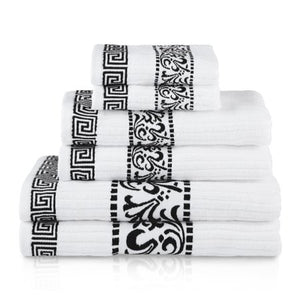 Superior Athens 100% Cotton Beautiful 6-Piece Towel Set - EK CHIC HOME