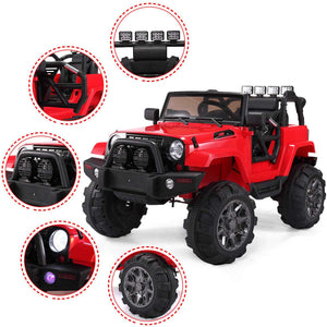 12V Ride On Car Kids W/ MP3 Electric Remote Control Red - EK CHIC HOME