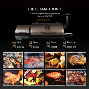 Wood Pellet Barbecue Grill And Smoker with Digital - EK CHIC HOME