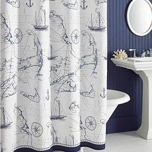 Madamoiselle Seashell Shower Curtain,Waterproof Polyester Fabric - EK CHIC HOME