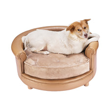Load image into Gallery viewer, Chesterfield Faux Leather Large Dog Bed Designer Pet Sofa - EK CHIC HOME