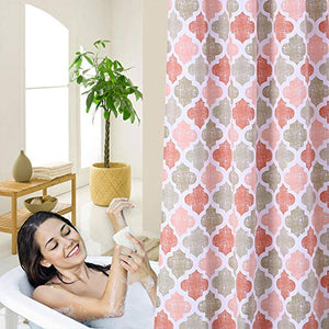 Haperlare Fabric Shower Curtain, Cotton Blend Fabric for Bathroom Showers and Bathtubs - EK CHIC HOME