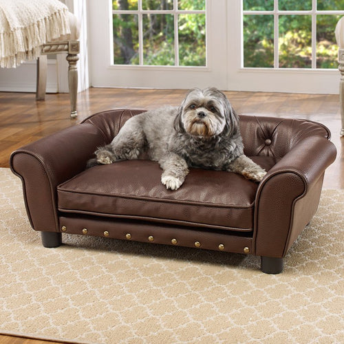 Pet Brisbane Tufted Sofa Dog Bed, Medium, 33