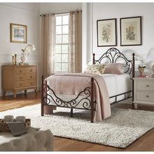 Load image into Gallery viewer, Graceful Scrolls Poster Metal Bed, Multiple Sizes - EK CHIC HOME