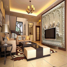 Load image into Gallery viewer, 3D Stereoscopic Relief Jade Wall Mural Wallpaper - EK CHIC HOME