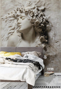 3D Relief Beauty Wall Background Wall Painting - EK CHIC HOME