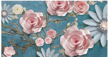 Load image into Gallery viewer, 3D Embossed Wallpapers Rose Flower - EK CHIC HOME