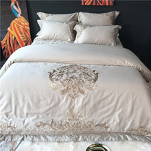 Load image into Gallery viewer, Luxury Egypt Cotton Versailles Waltz Bedding Set Embroidery Duvet 4Pcs - EK CHIC HOME