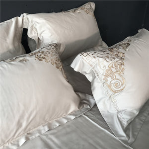 Luxury Egypt Cotton Versailles Waltz Bedding Set Embroidery Duvet 4Pcs - EK CHIC HOME