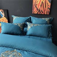 Load image into Gallery viewer, Luxury Egypt Cotton Versailles Waltz Bedding Set Embroidery Duvet 4Pcs - EK CHIC HOME