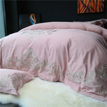 Load image into Gallery viewer, Luxury Egypt Cotton Versailles Waltz Bedding Set Embroidery Duvet 4Pcs - EK CHIC HOME