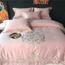 Load image into Gallery viewer, Luxury Egypt Cotton Versailles Waltz Bedding Set Embroidery Duvet 4Pcs - EK CHIC HOME