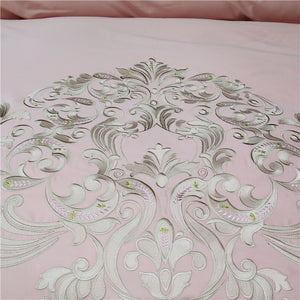 Luxury Egypt Cotton Versailles Waltz Bedding Set Embroidery Duvet 4Pcs - EK CHIC HOME