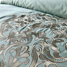 Load image into Gallery viewer, Luxury Egypt Cotton Versailles Waltz Bedding Set Embroidery Duvet 4Pcs - EK CHIC HOME