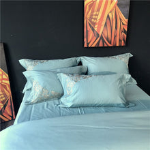 Load image into Gallery viewer, Luxury Egypt Cotton Versailles Waltz Bedding Set Embroidery Duvet 4Pcs - EK CHIC HOME