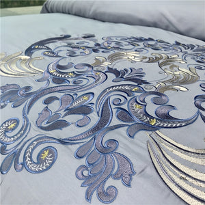 Luxury Egypt Cotton Versailles Waltz Bedding Set Embroidery Duvet 4Pcs - EK CHIC HOME