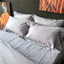 Load image into Gallery viewer, Luxury Egypt Cotton Versailles Waltz Bedding Set Embroidery Duvet 4Pcs - EK CHIC HOME