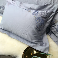 Load image into Gallery viewer, Luxury Egypt Cotton Versailles Waltz Bedding Set Embroidery Duvet 4Pcs - EK CHIC HOME