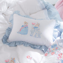 Load image into Gallery viewer, Luxury Egypt Cotton Fairy tales Lace Bedding Set - Embroidery Ruffles Duvet 4/6/7Pcs - EK CHIC HOME