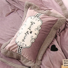 Load image into Gallery viewer, Luxury Velvet Flannel Sweet Heart Bedding Set - EK CHIC HOME