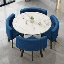 Load image into Gallery viewer, Dining Table Set 4 Chairs - Modern Reception - EK CHIC HOME
