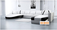 Load image into Gallery viewer, White 2PCS Chaise Lounge Leather Sofa Set - EK CHIC HOME