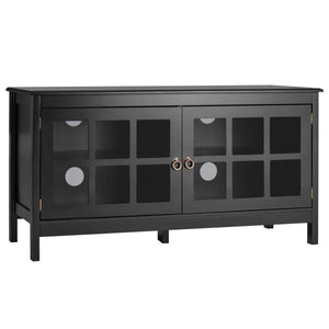 50'' TV Stand Modern Living Room Wood Storage Console Entertainment Center - EK CHIC HOME