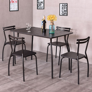 5 Piece Dining Set Table - EK CHIC HOME