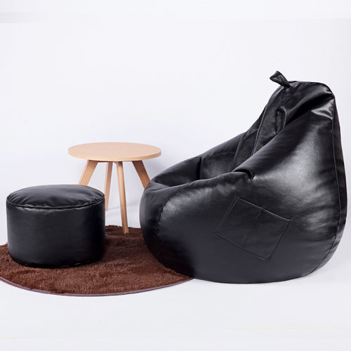 Modern PU Leather Bean Bag Home Leisure With Filler - EK CHIC HOME