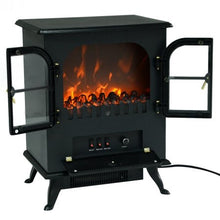 Load image into Gallery viewer, Free Standing Electric 1500W Fireplace Heater Fire Flame Stove Wood Adjustable - EK CHIC HOME