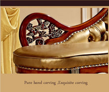Load image into Gallery viewer, French Design Leather  Sofa  Chaise - EK CHIC HOME