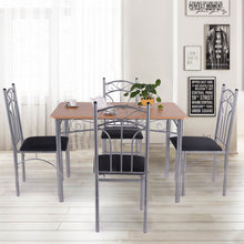 Load image into Gallery viewer, 5PCS Dining Set Table and 4 Chairs Home Kitchen Modern Furniture - EK CHIC HOME