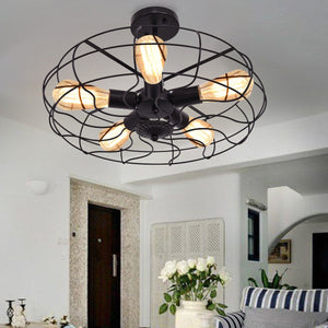 5-Light Vintage Metal Hanging Ceiling Light - EK CHIC HOME