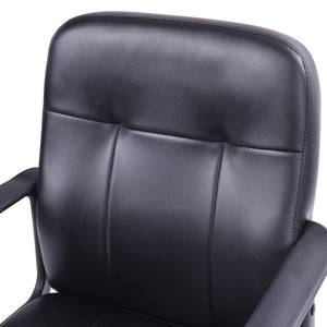Ergonomic PU Leather Midback Executive Office Chair - EK CHIC HOME