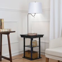 Load image into Gallery viewer, Table Swing Arm Floor Lamp with Shade 2 USB Ports - EK CHIC HOME